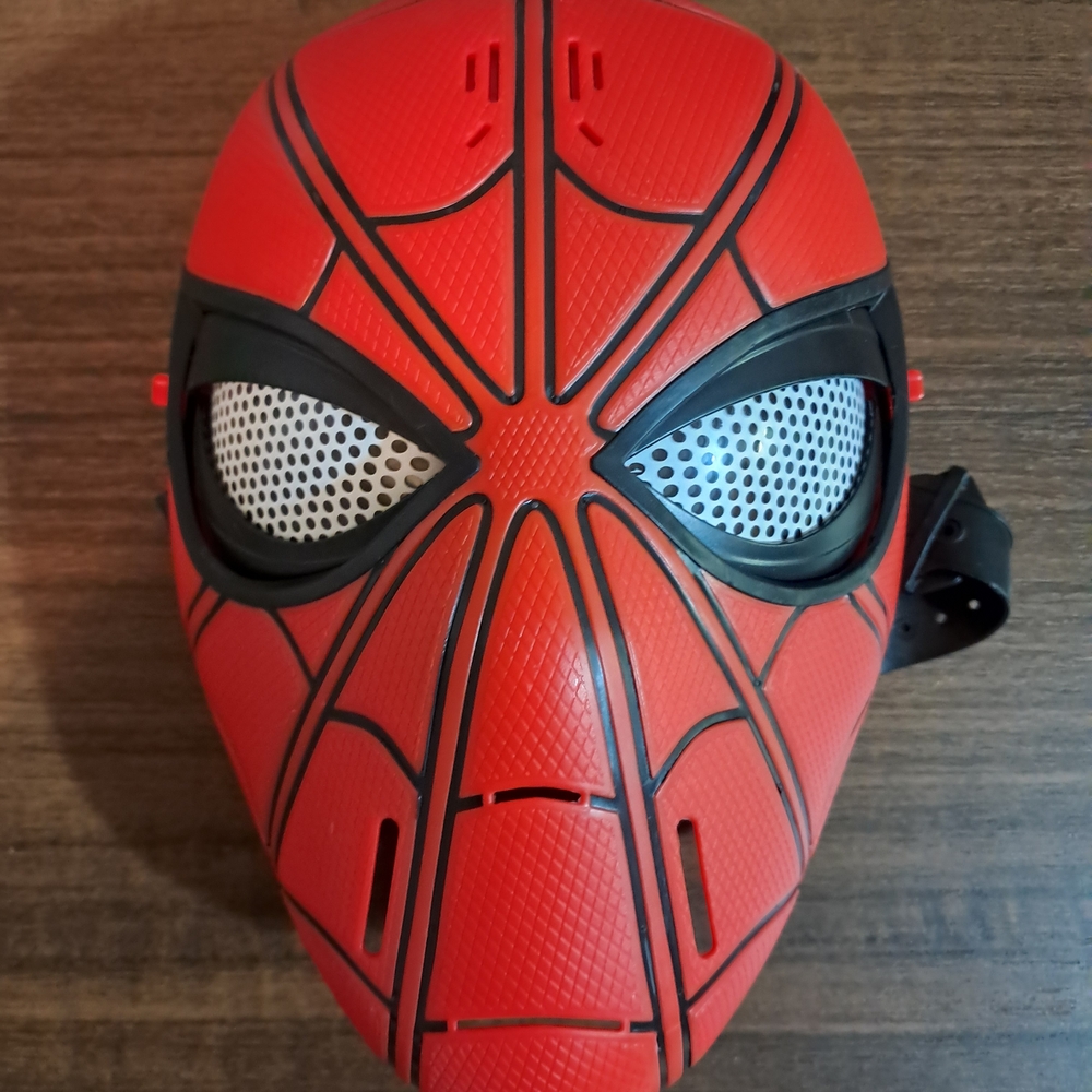 Red Spider-Themed Mask and Toy Included